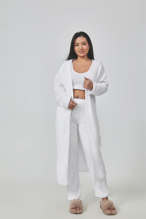 Pyjamas ensemble trois pièces pour femme