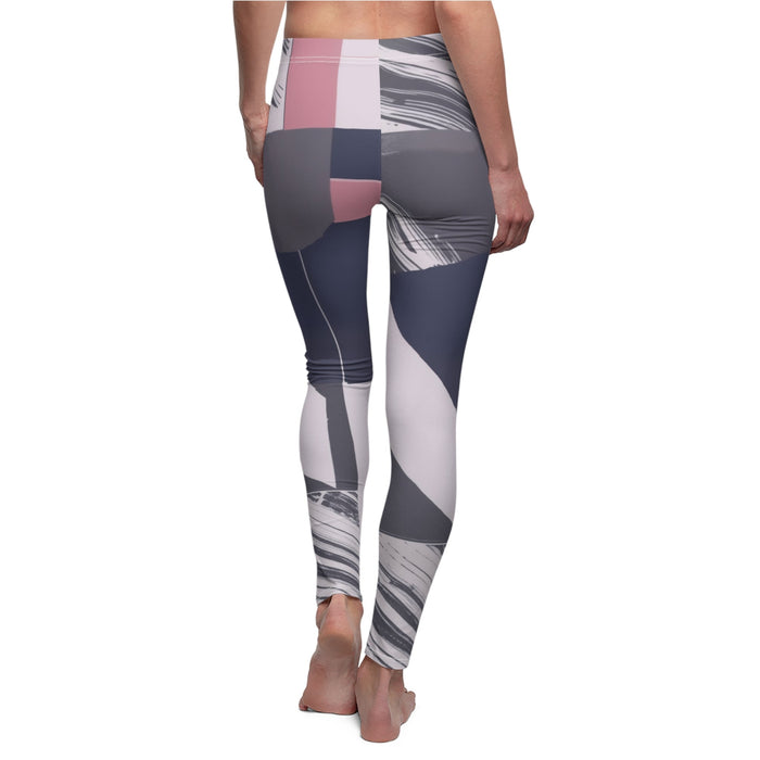 Legging à bande de taille régulière - waves