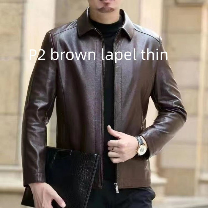 Veste en cuir pour hommes