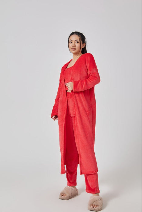 Pyjamas ensemble trois pièces pour femme