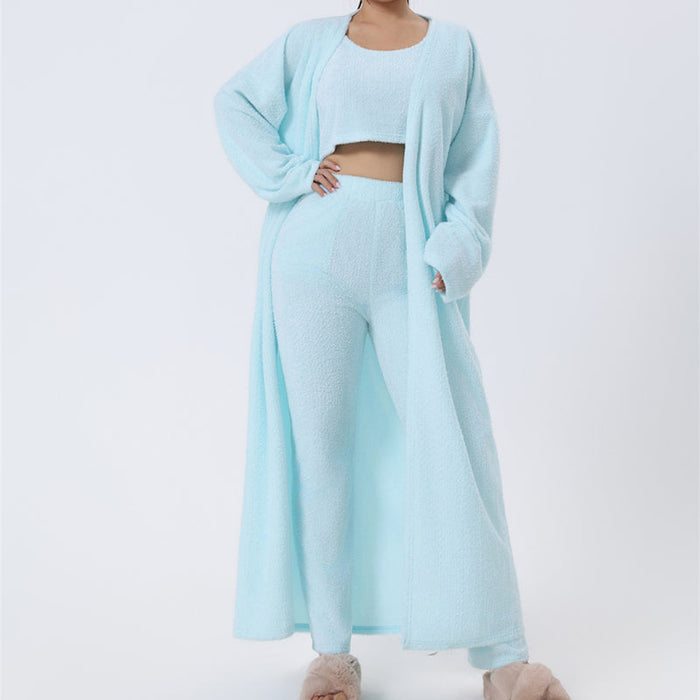 Pyjamas ensemble trois pièces pour femme