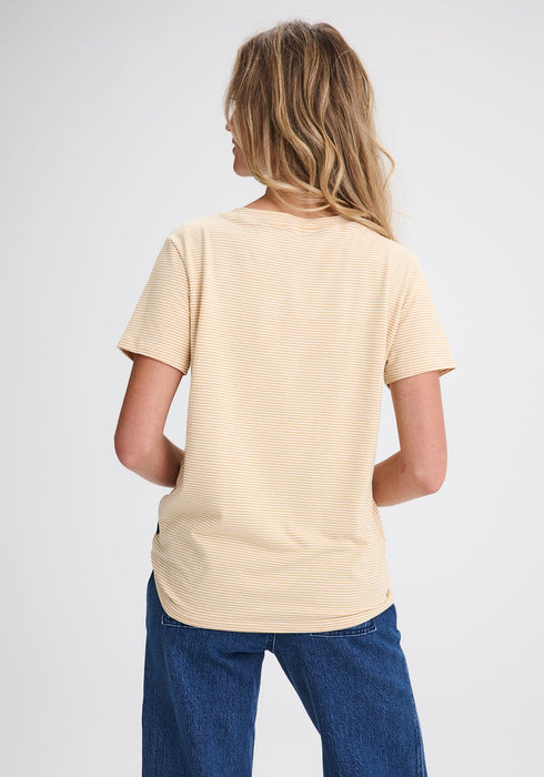 LIMONADE - T-shirt femme jaune et blanc