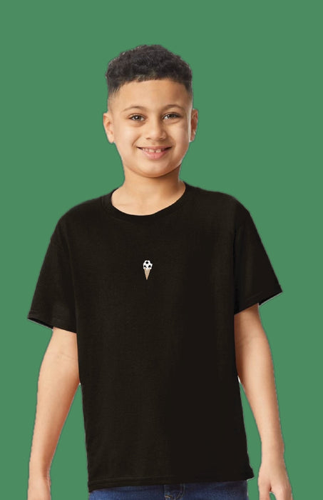 T-shirt enfant crème glacée - noir