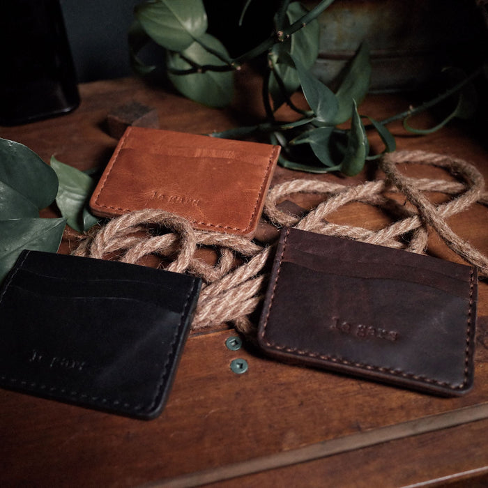 Stylish dark-brown leather wallet for both men and women
