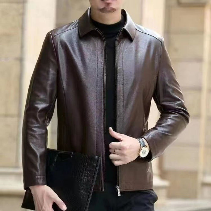 Veste en cuir pour hommes