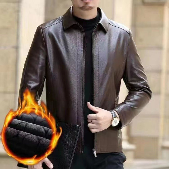 Veste en cuir pour hommes