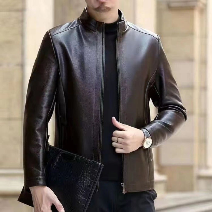 Veste en cuir pour hommes