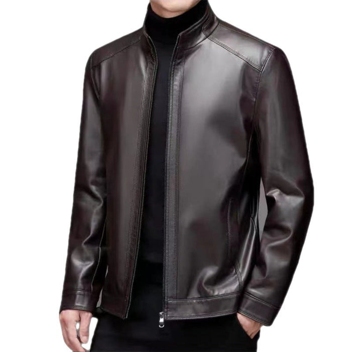 Veste en cuir pour hommes