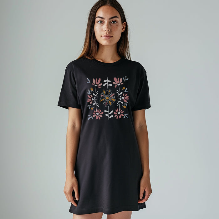 Copy of spinner t-shirt dress - surf