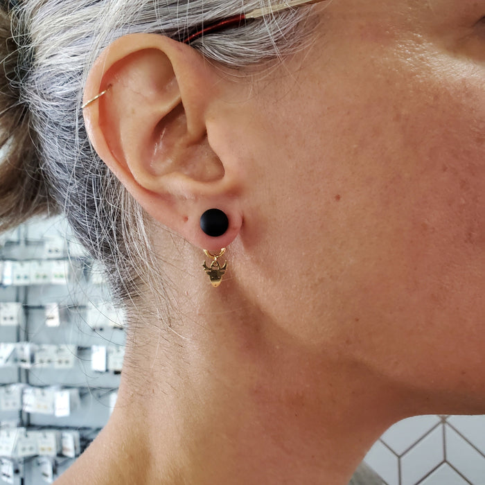 Boucles d'oreilles rennes dorés - Bijoux Le fil d'Ariane