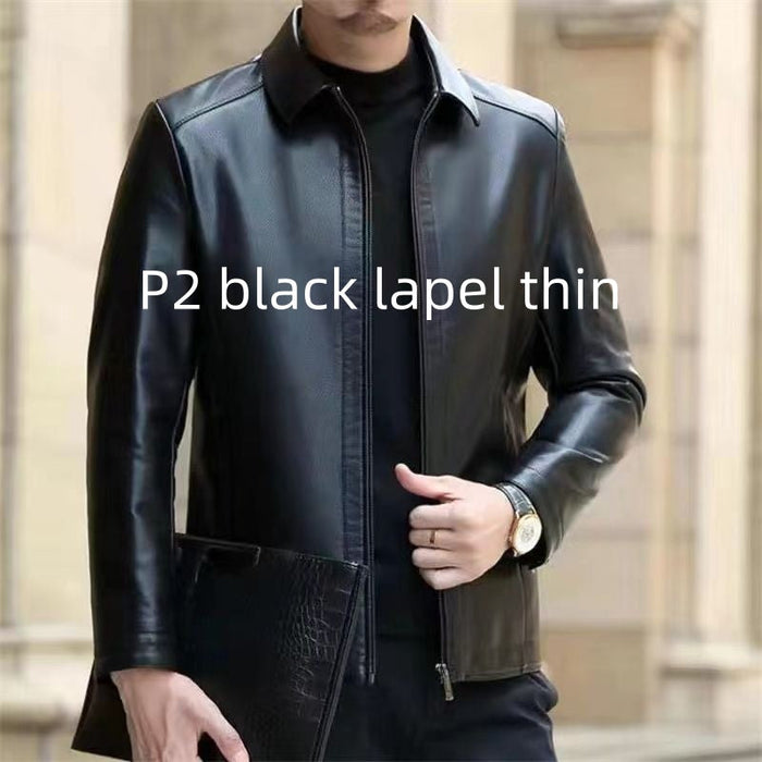 Veste en cuir pour hommes