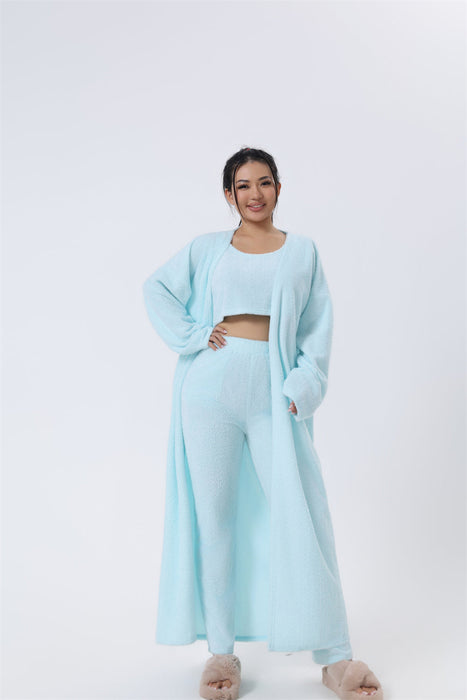 Pyjamas ensemble trois pièces pour femme