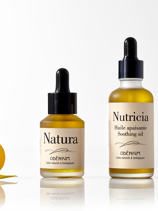 duo de sérum Natura pour le visage et Nutricia pour le corps