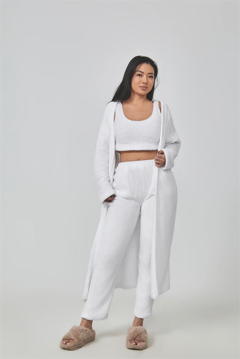 Pyjamas ensemble trois pièces pour femme