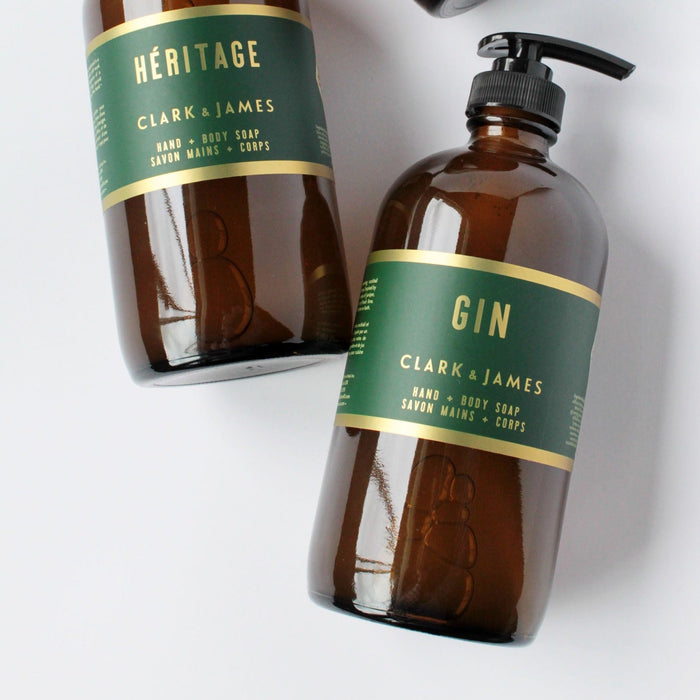 Savon liquide clark & james gin