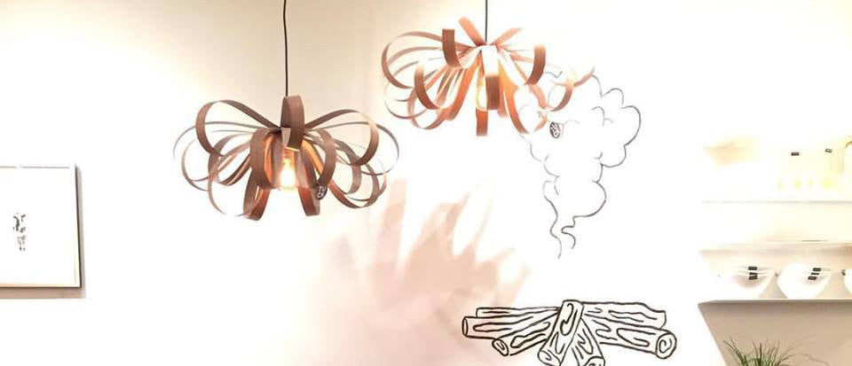 Lampe june / noyer