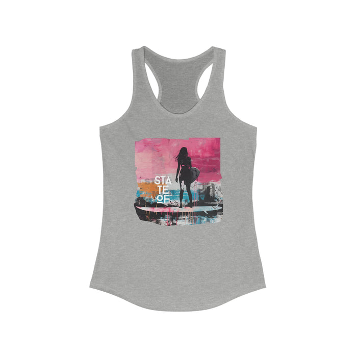 Camisole coton graphique - surf