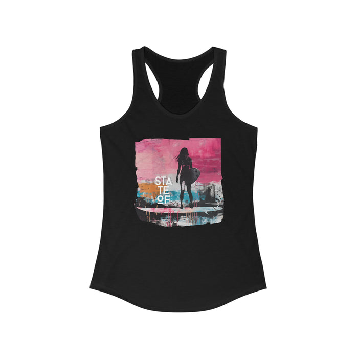 Camisole coton graphique - surf