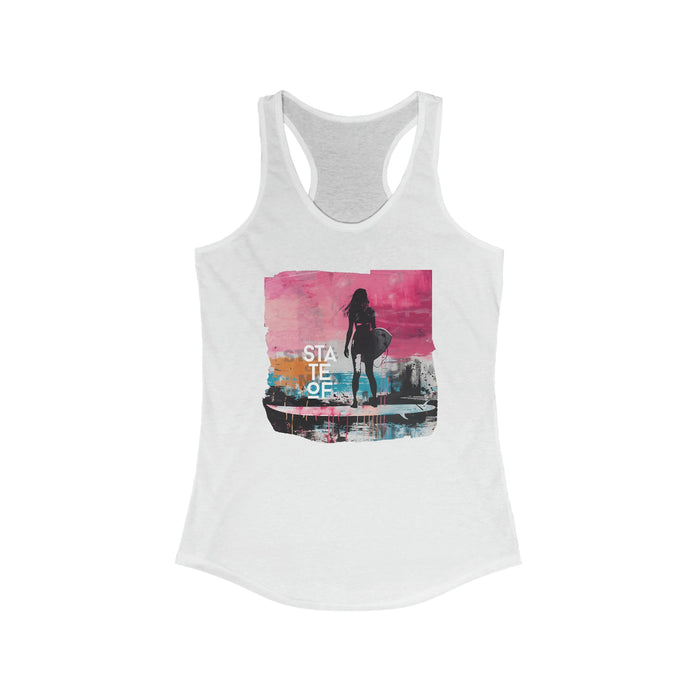 Camisole coton graphique - surf