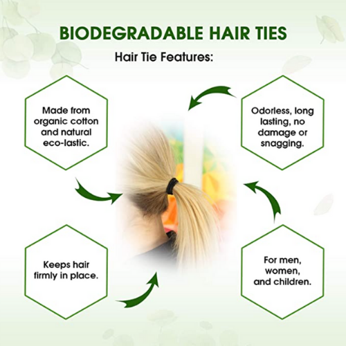 Élastiques pour cheveux biodégradables