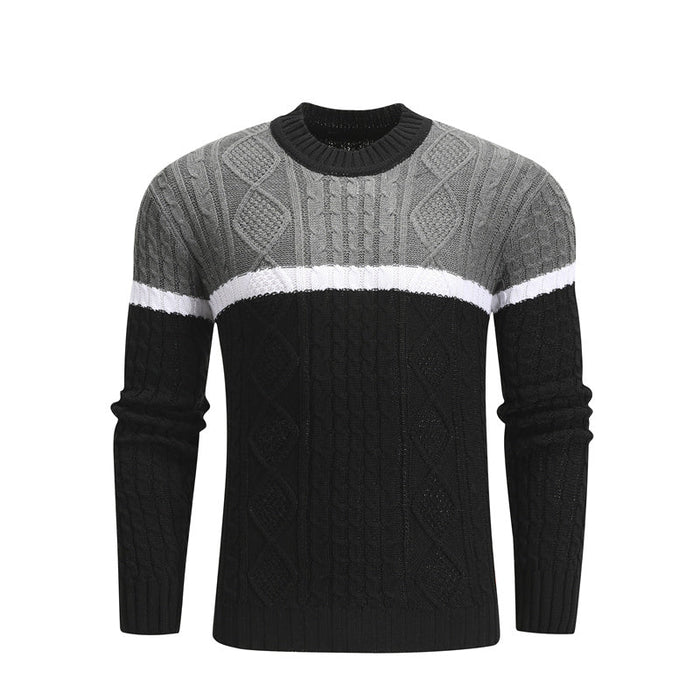 Pull tricoté en coton doux pour hommes