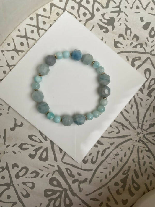 Bracelet de larimar-hémimorphite