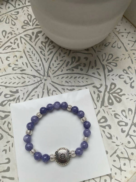 Bracelet de quartz mauve