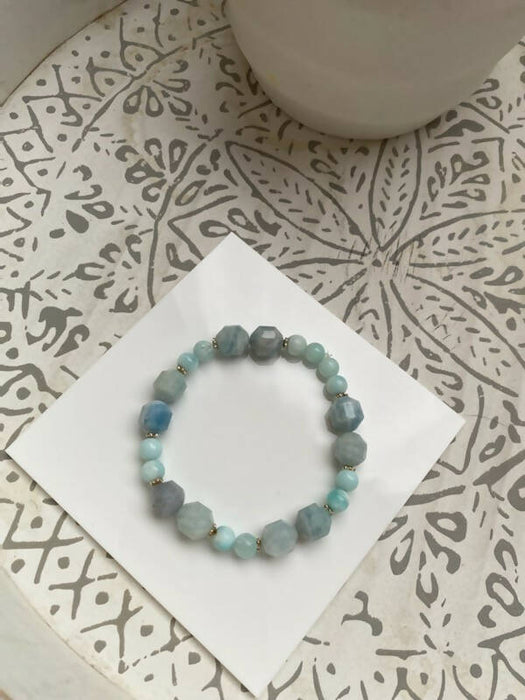 Bracelet de larimar-hémimorphite