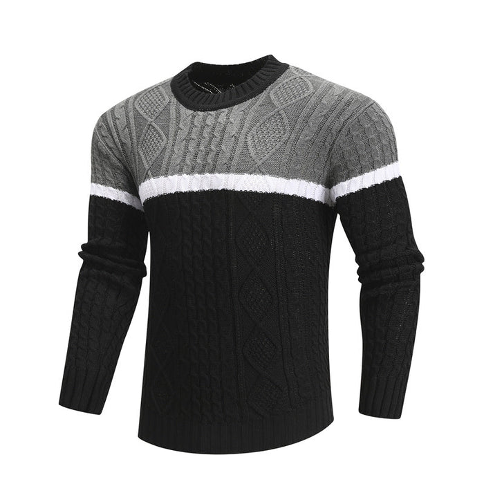 Pull tricoté en coton doux pour hommes