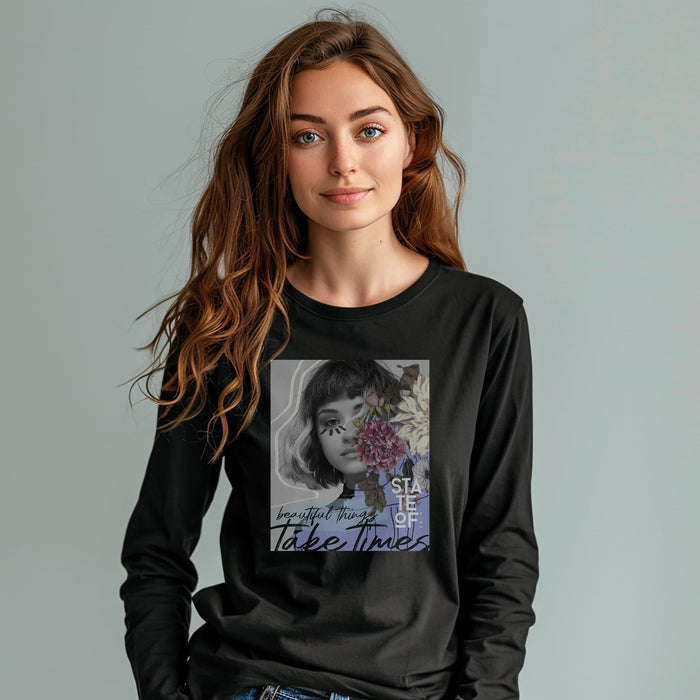 T-shirt ajusté manches longues unisexe - beautiful