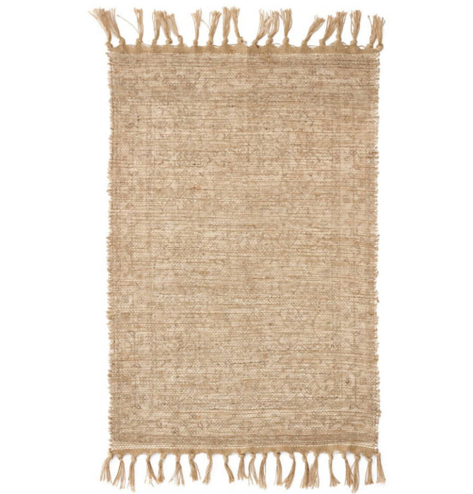 Tapis jute frange