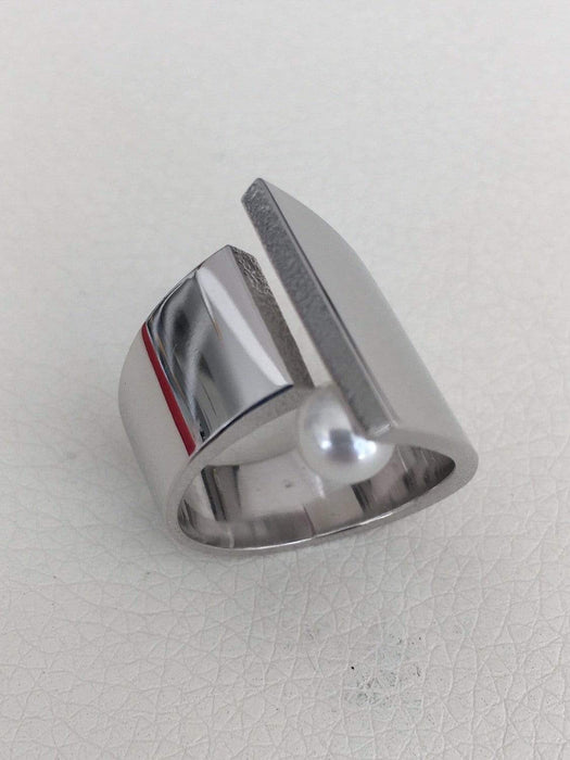 Bague en argent sterling et perle