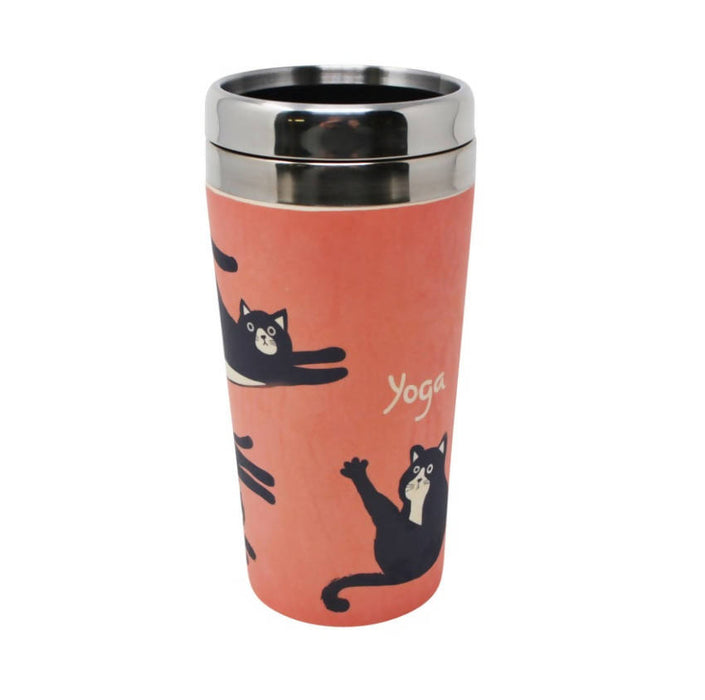 Tasse de voyage chats yoga