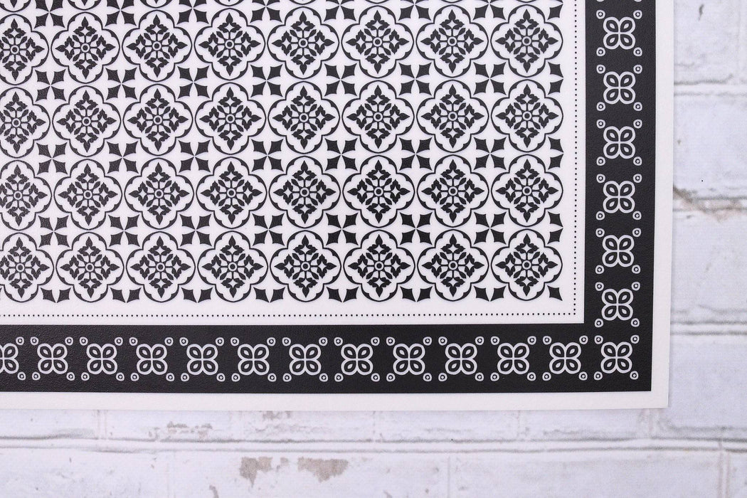 Napperon de vinyle - azulejos noir / azulejos black