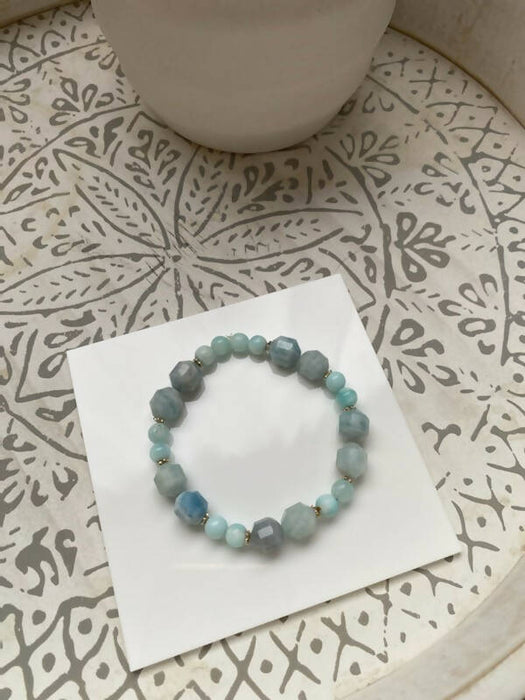 Bracelet de larimar-hémimorphite