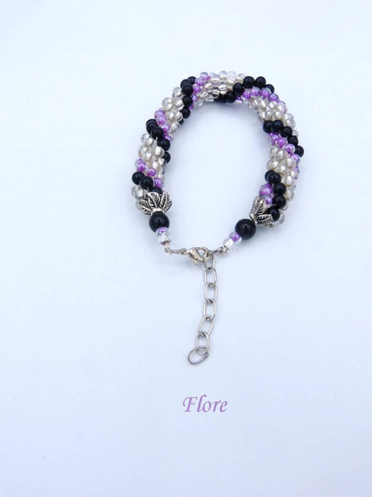 Bracelet de perles flore